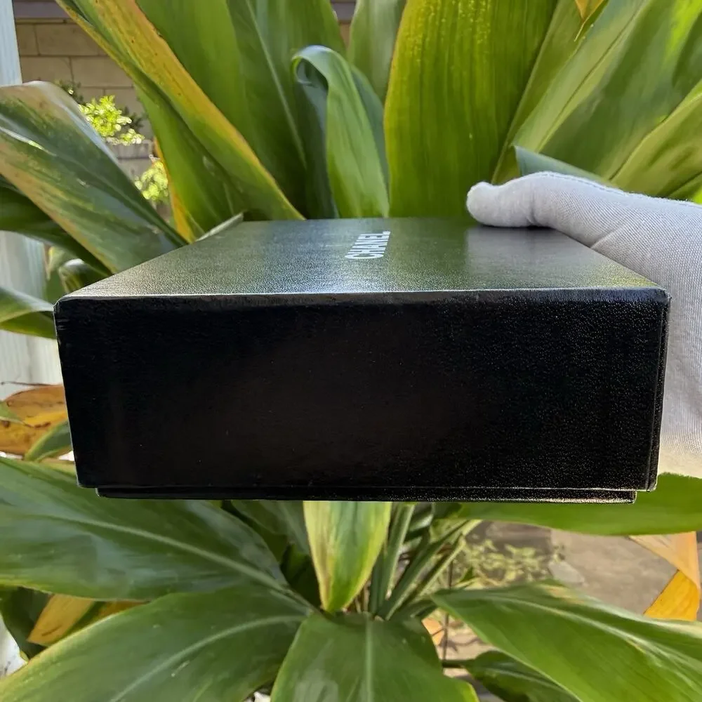 Chanel Empty Black Small Wallet Box 6.5